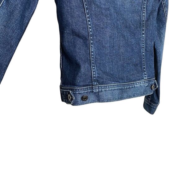 AG Adriano Goldschmied Womens Small Trucker Jean Jacket Blue Denim Western NEW - Picture 11 of 14